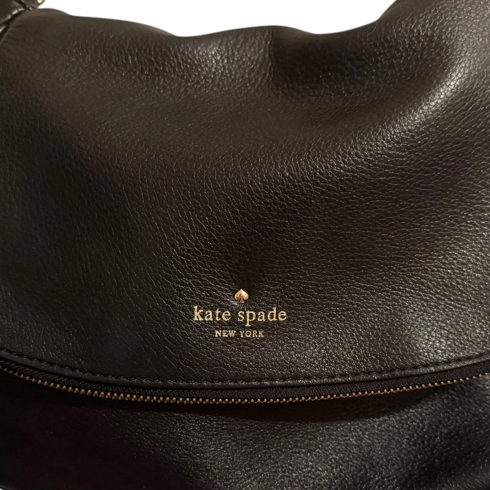 KATE SPADE COBBLE HILL LITTLE MINKA BLACK LEATHER CROSSBODY I TOP HANDLE PURSE_3